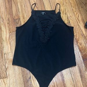 Express XL Floral Leotard